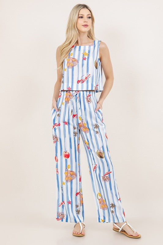 Seaside Stripes Two-Piece Set