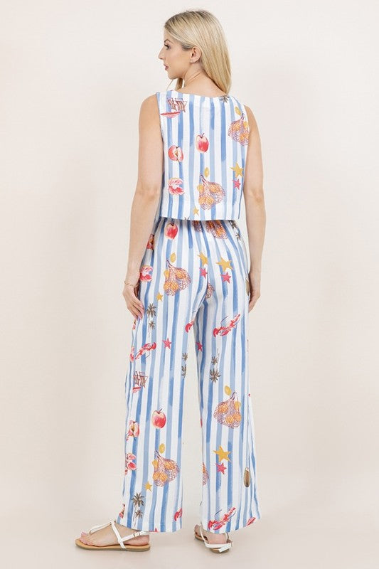 Seaside Stripes Two-Piece Set