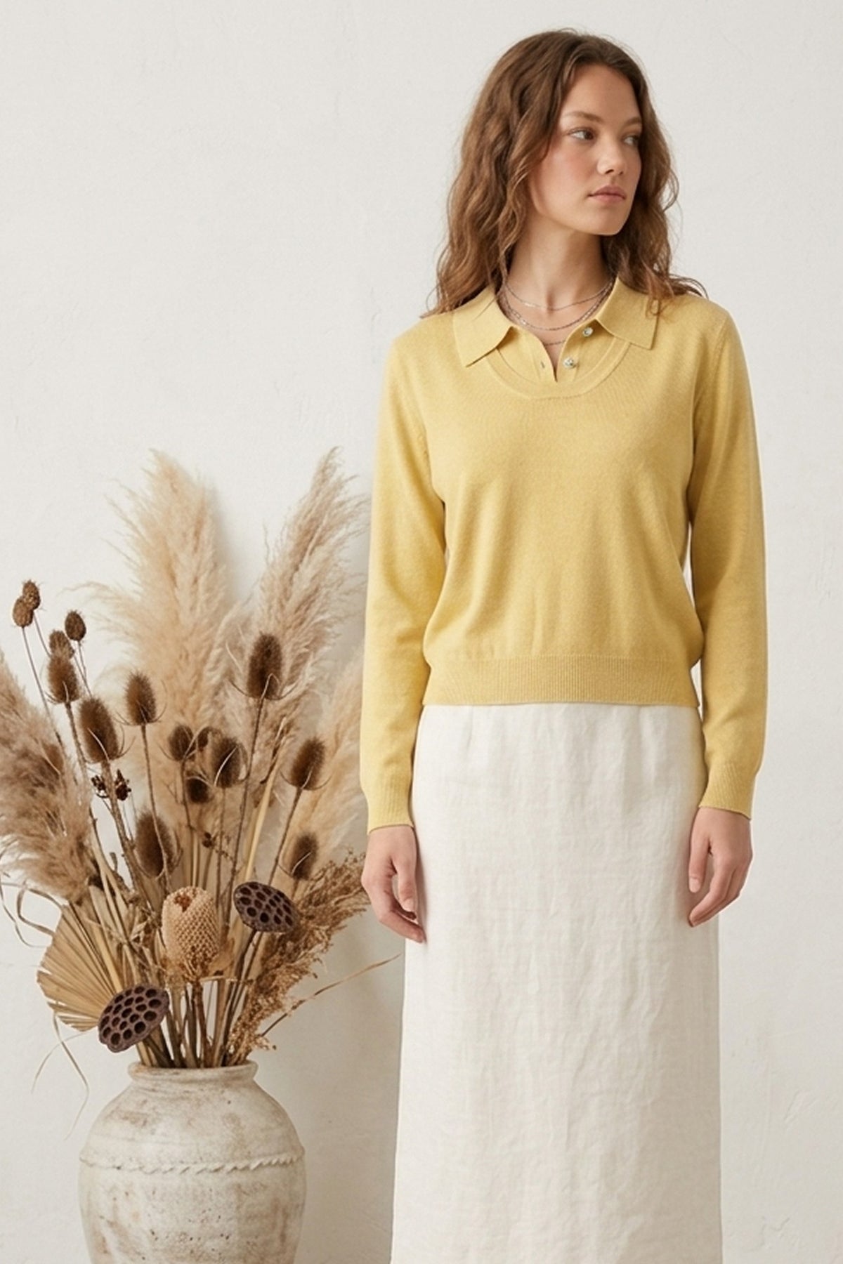 Golden Hour Collared Sweater