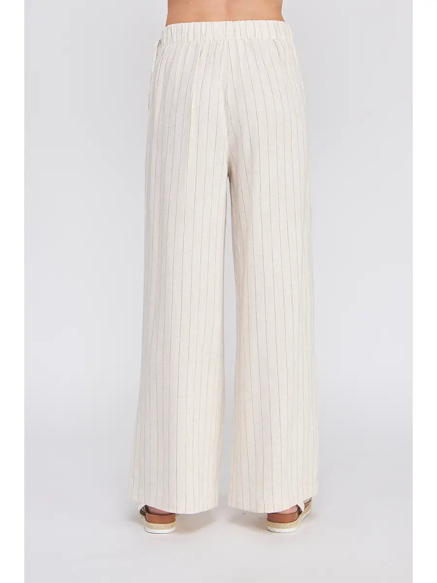Driftwood Linen Pinstripe Pants