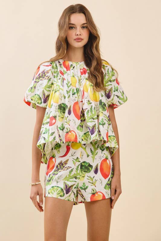 Produce High Rise Poplin A Line Shorts