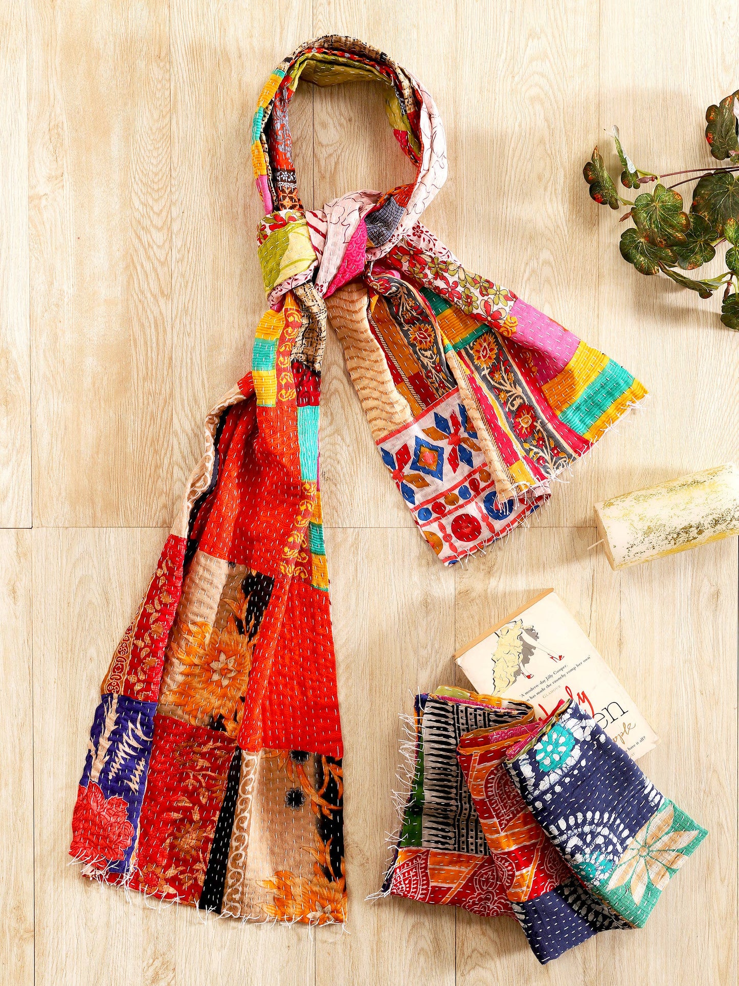 Patchwork Kantha Scarves