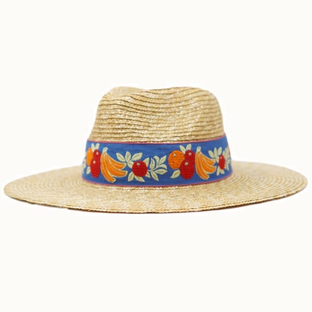 Fruity Tropical Banded Straw Rancher, Adjustable