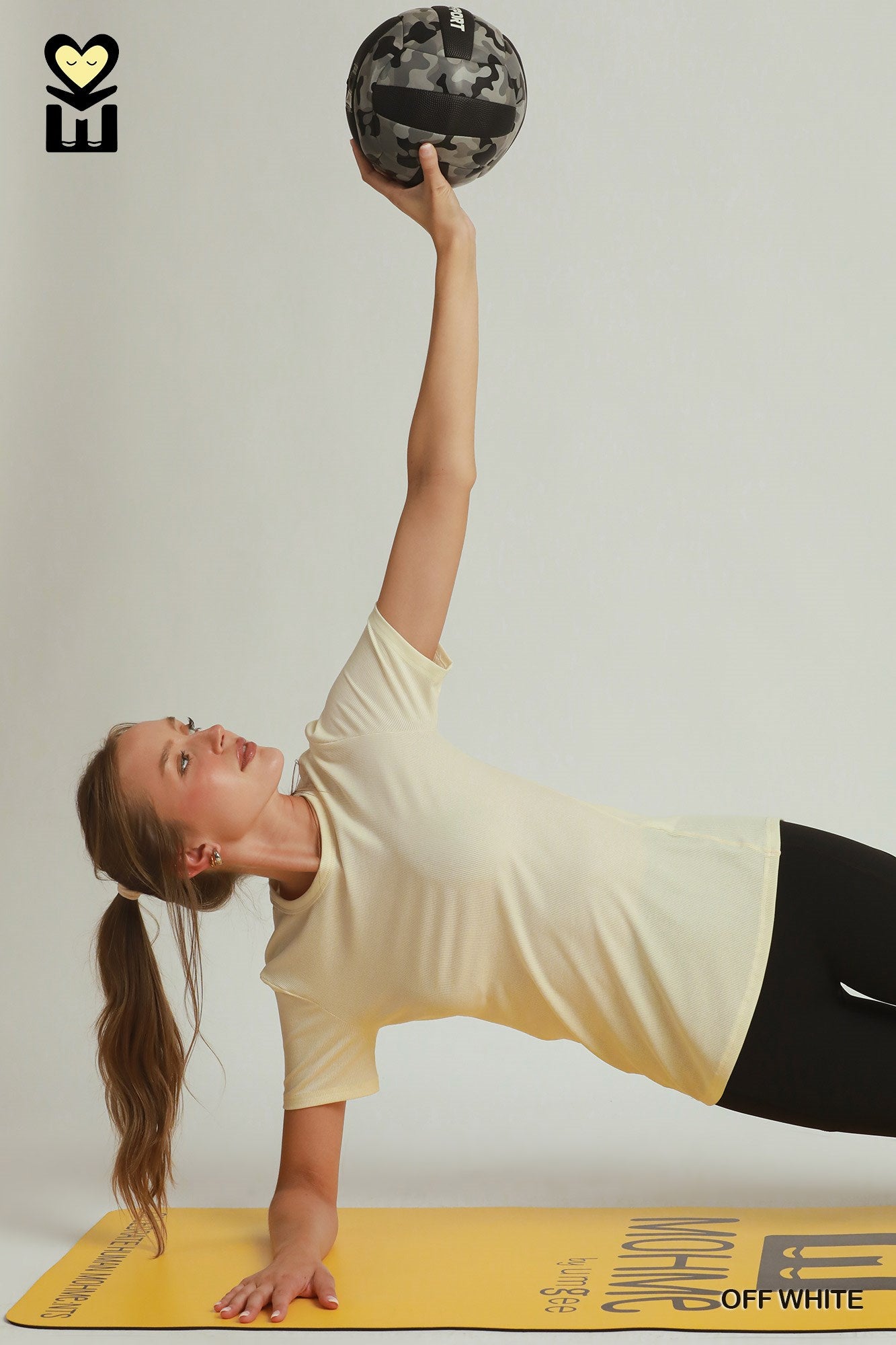 Ribbed short sleeve top