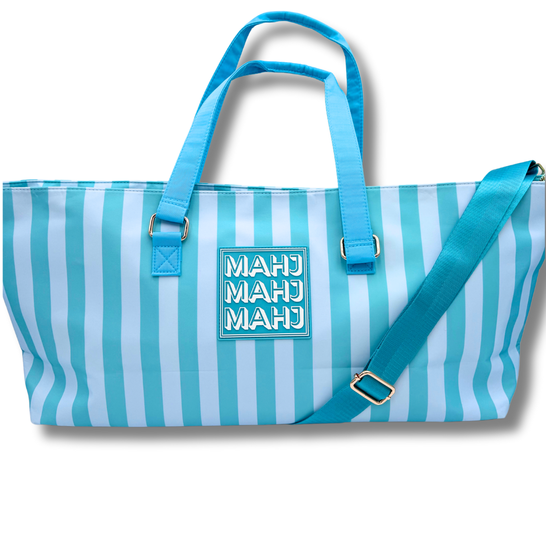 MAHJONG Green & Blue Tote Bag