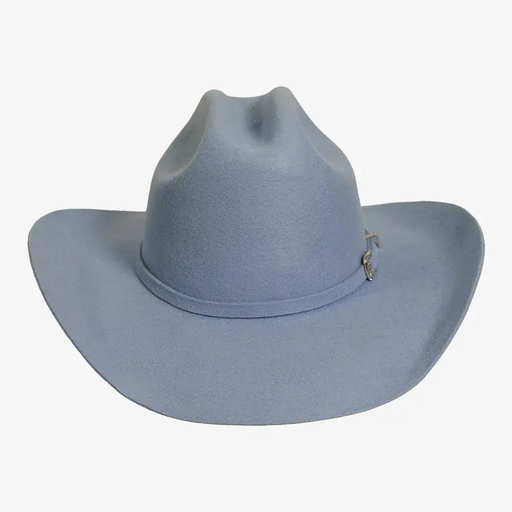 Baby Blue Cattleman Wool Felt Western Cowboy Hat