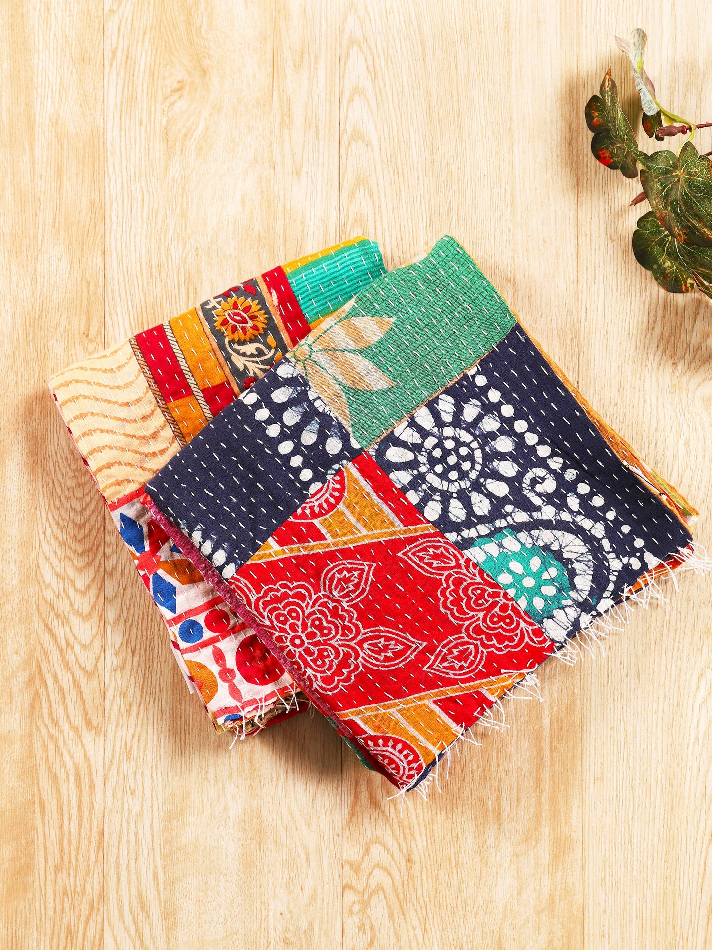 Patchwork Kantha Scarves