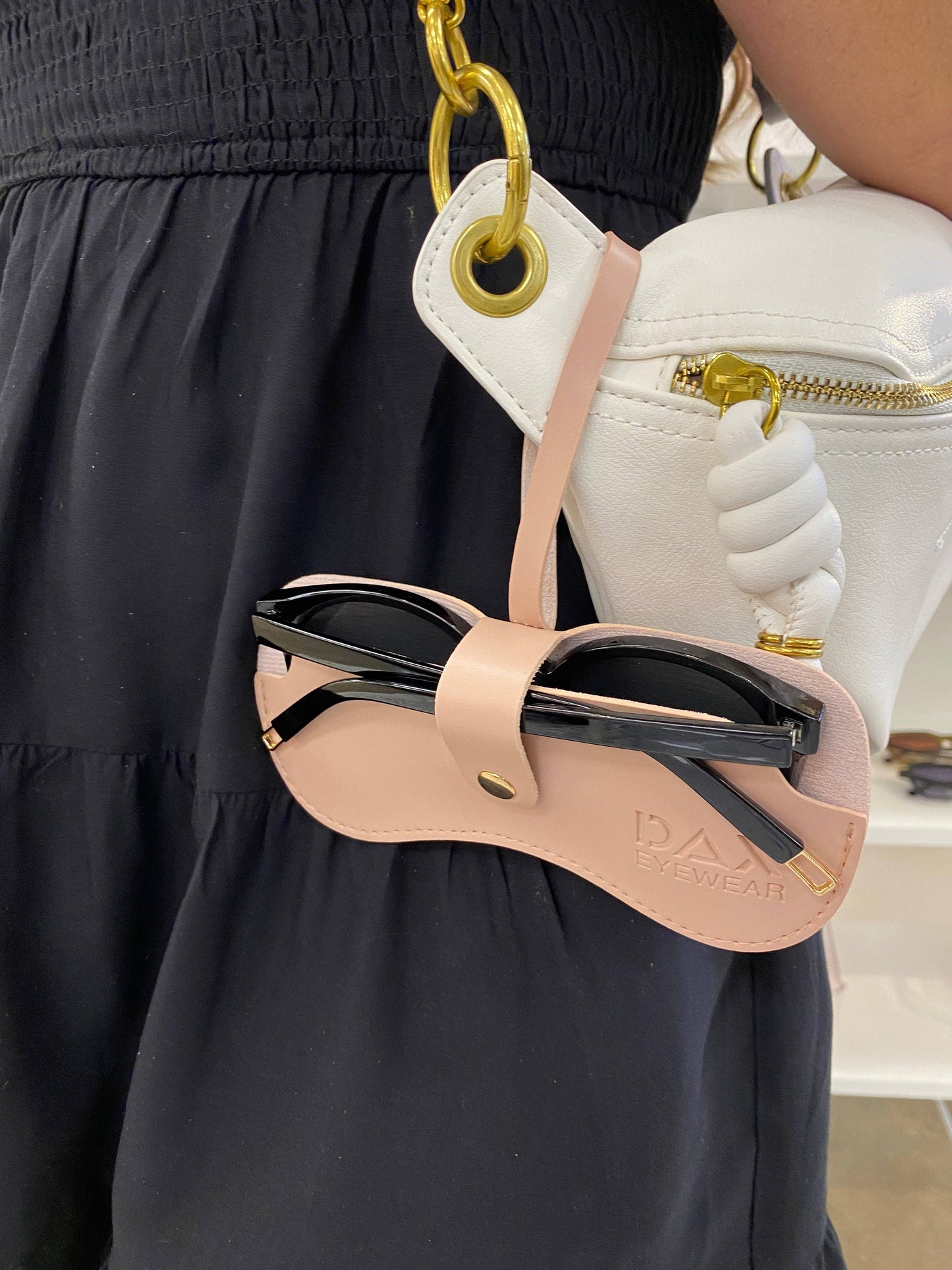 Eyewear Clutch: Beige