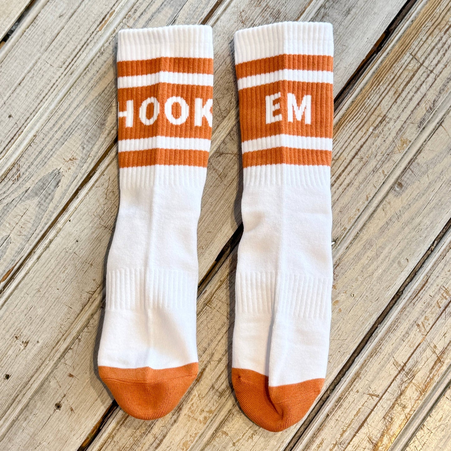 Hook Em Varsity Sock
