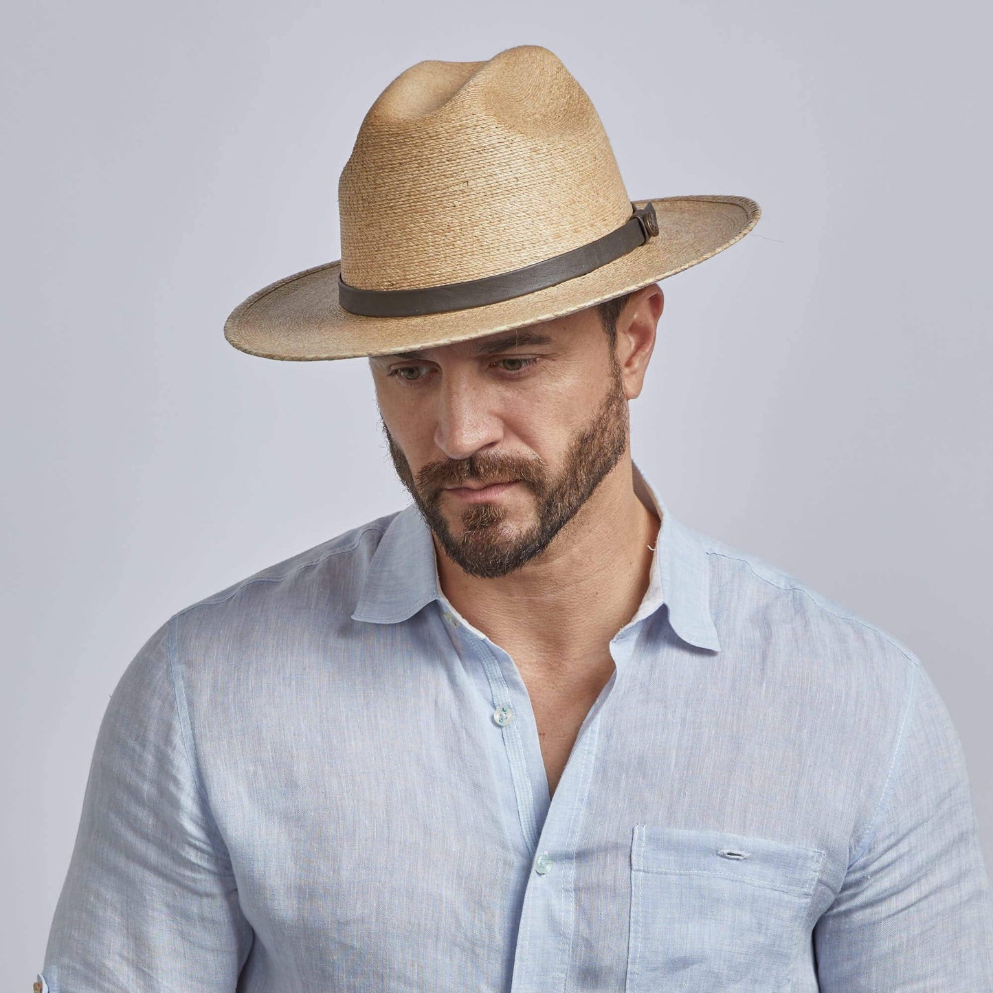 Open Road Mexican Palm Hat - Style Amarillo: Tan / LG