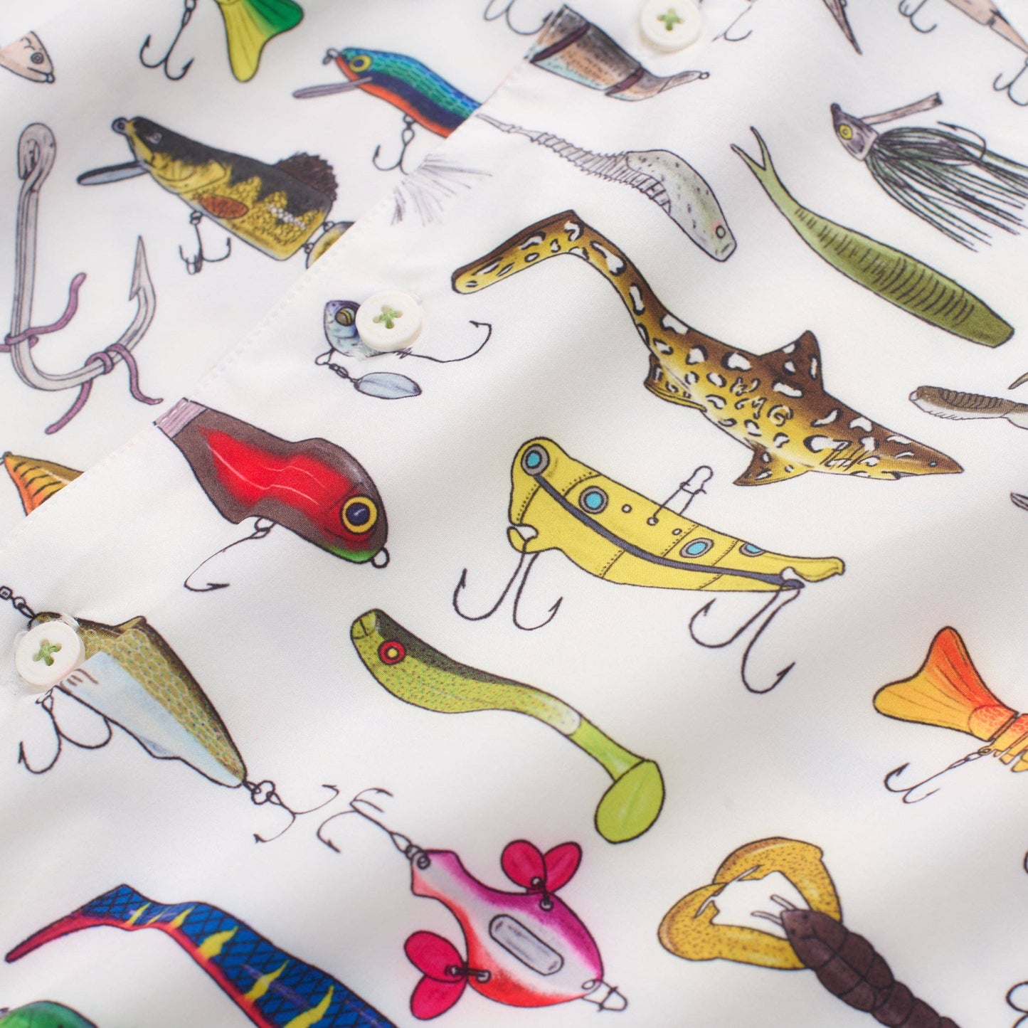 Bait & Switch Vacation Short-Sleeve Button Down: White