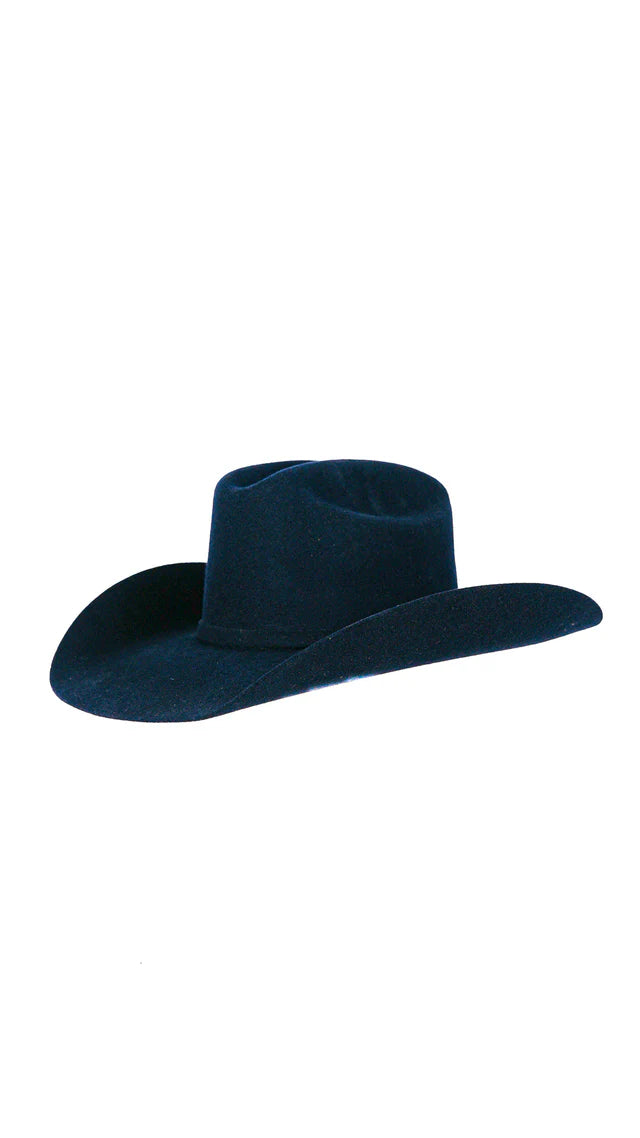 Navy Blue Wool Cowboy Hat