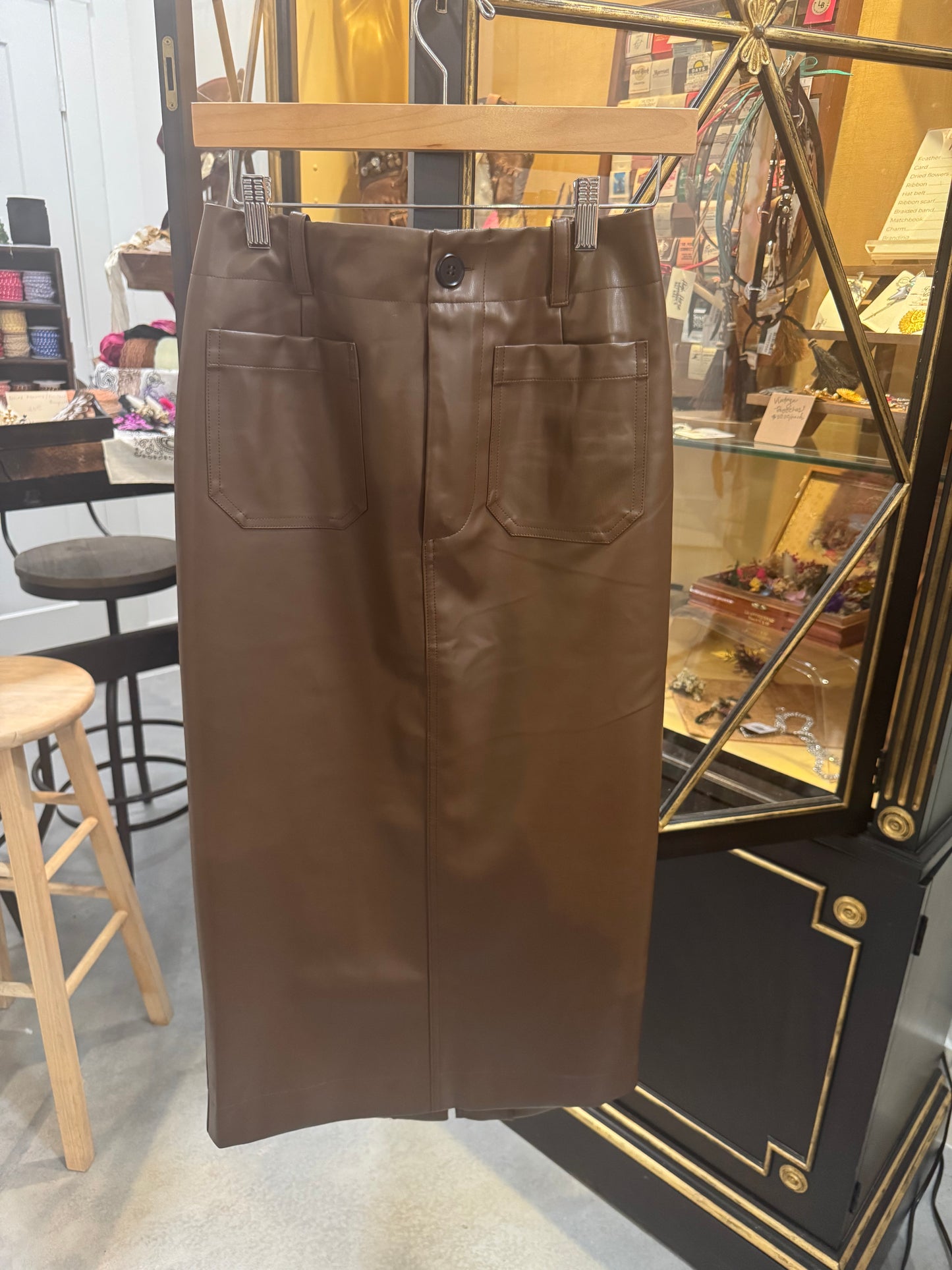 Leather Texture Skirt