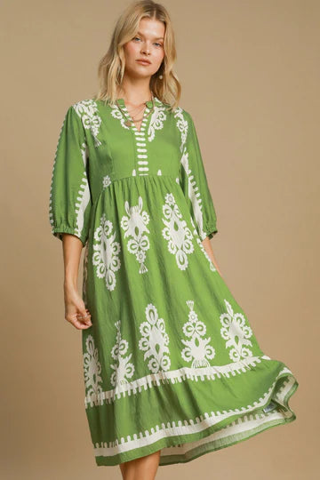 Desert Bloom Midi Dress