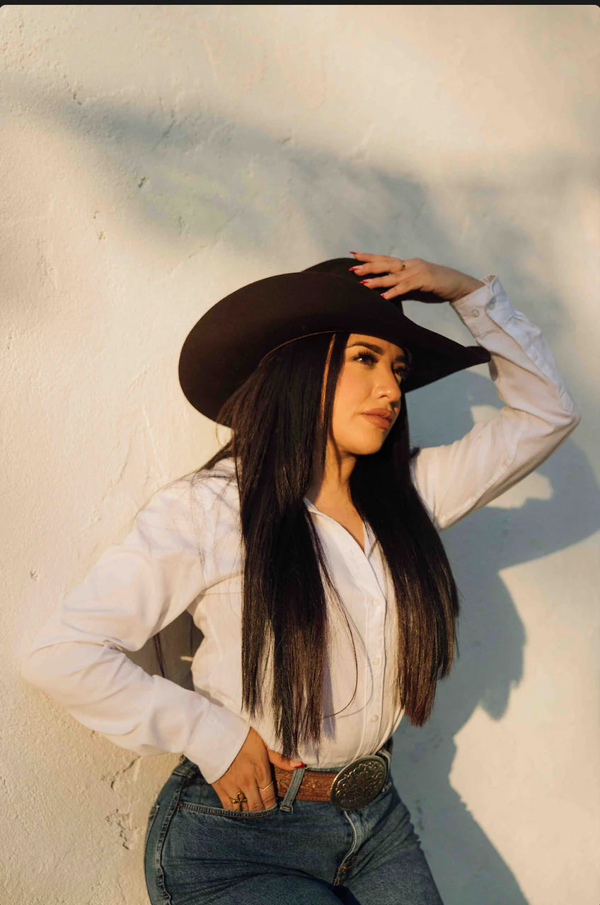 Chocolate Damian Wool Felt Hat