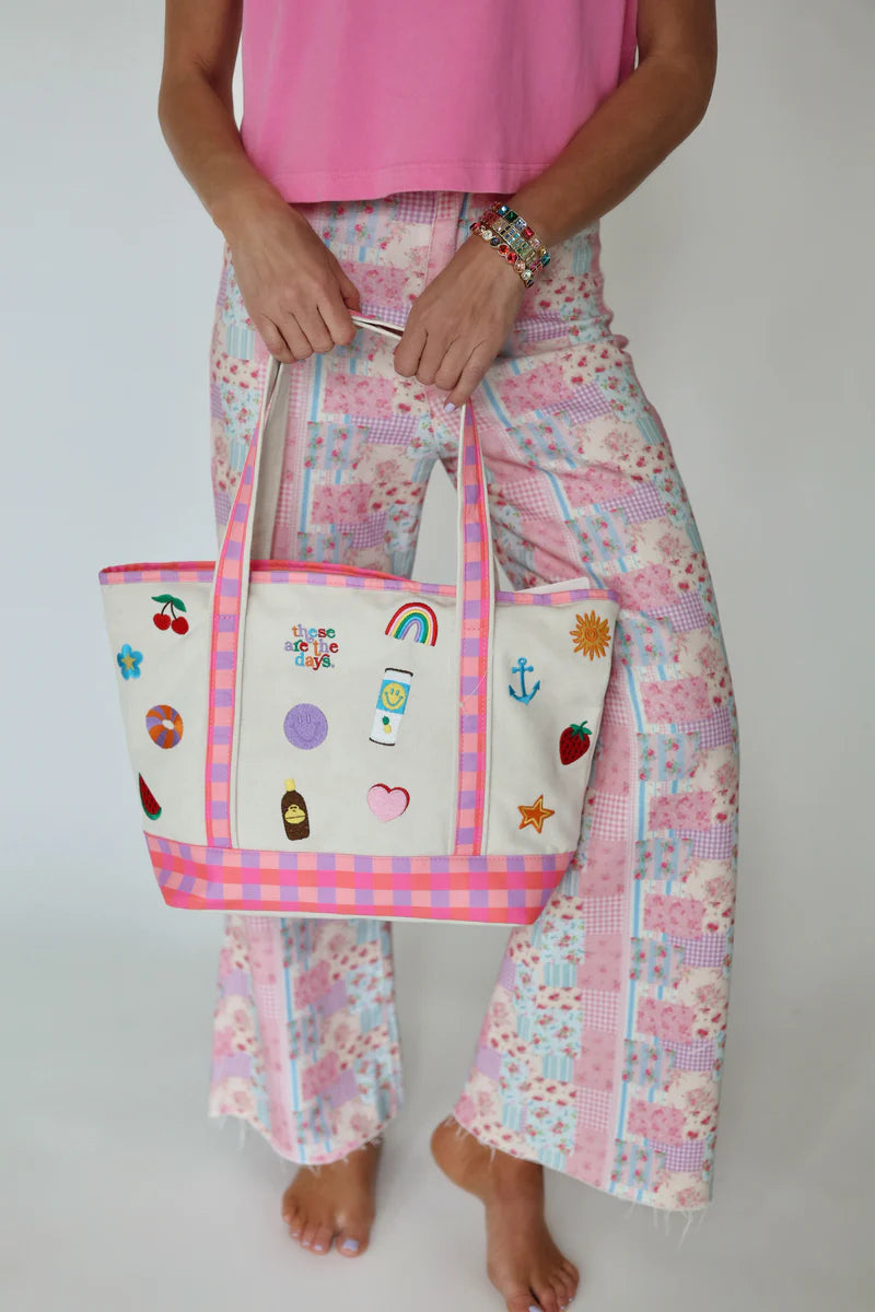 Summer Days Large Tote Bag