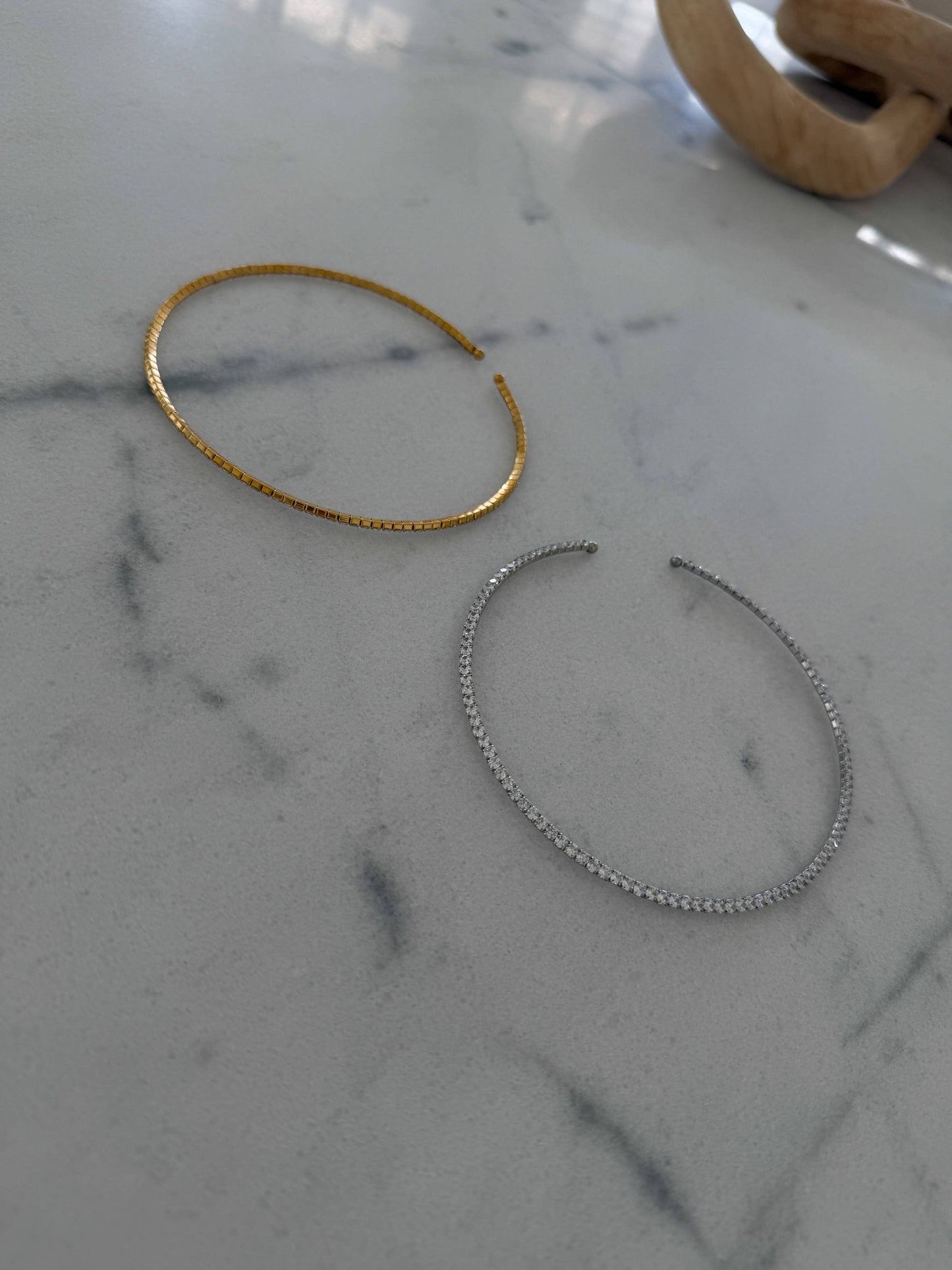 LUXE TENNIS NECKLACE: SILVER