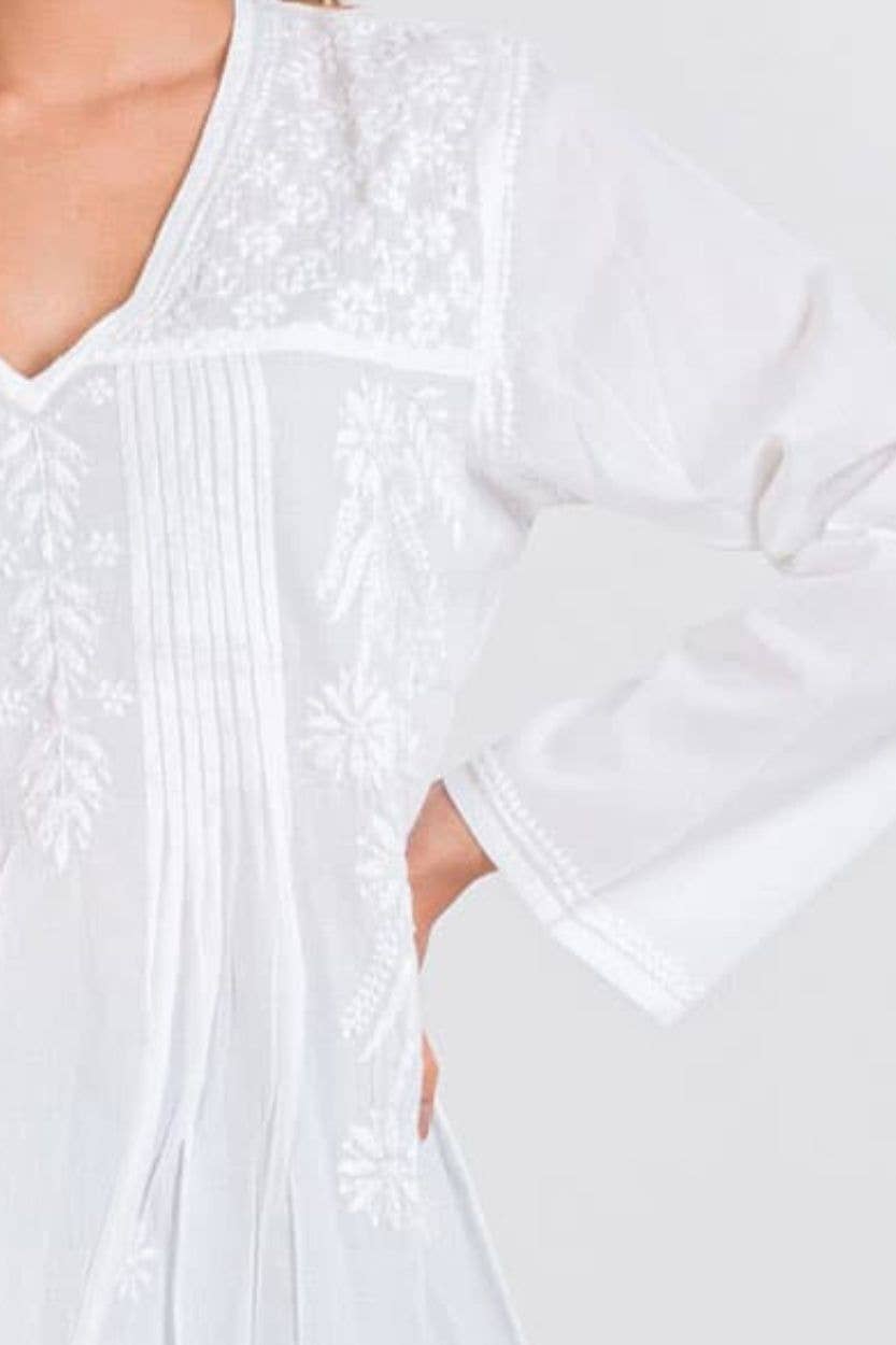 Divya White Tunic: XL