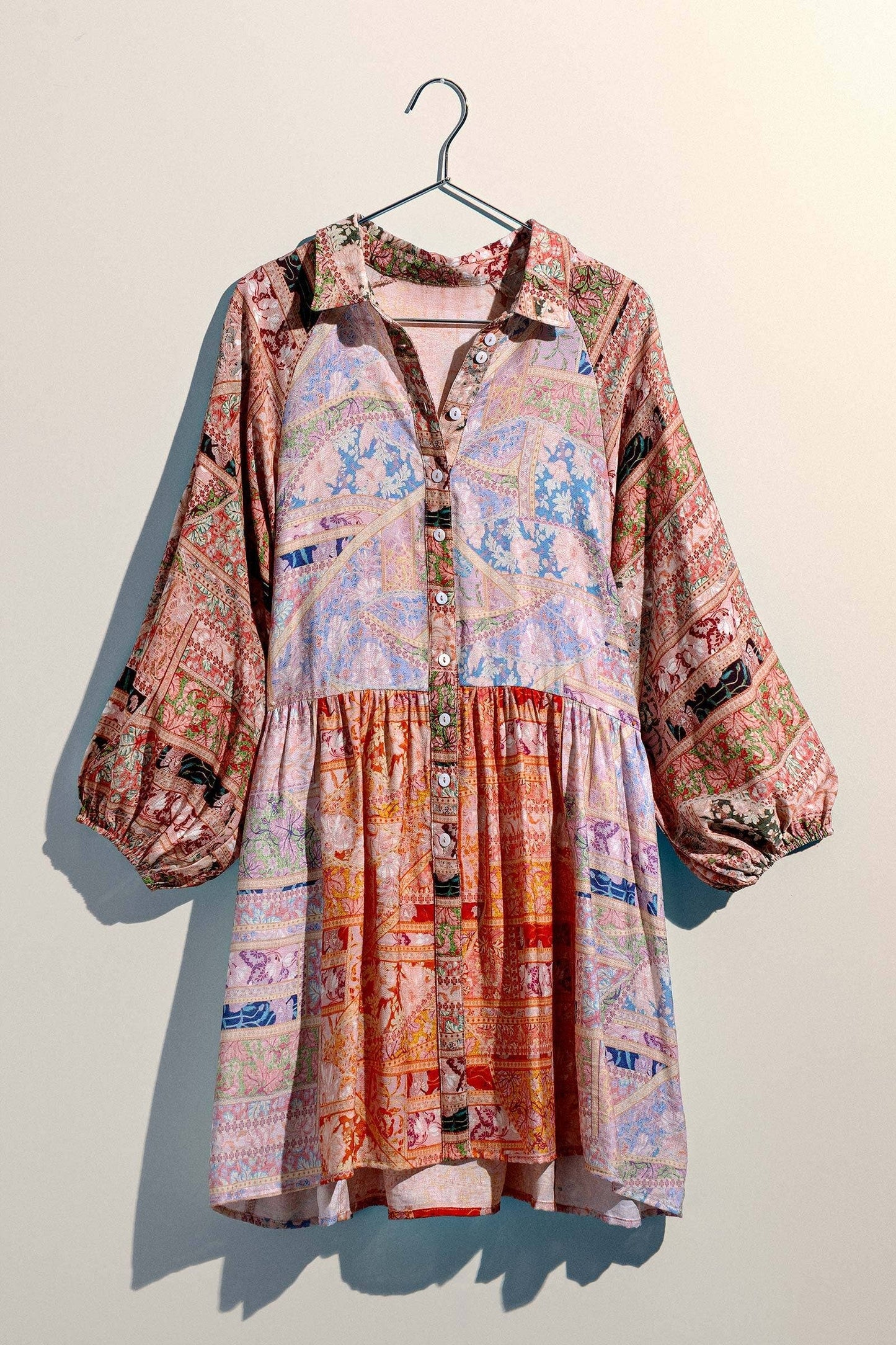 Sunset Mosaic Boho Dress