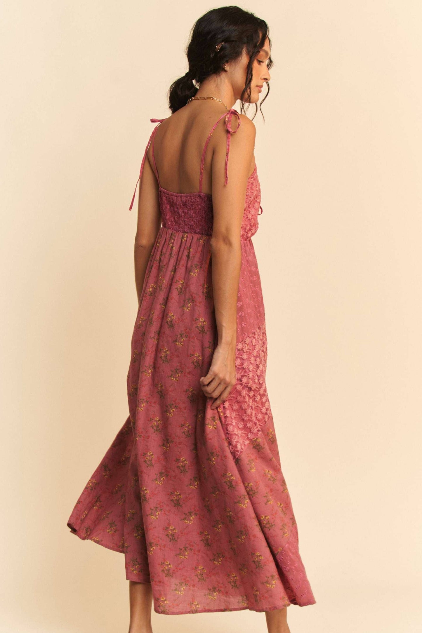 Rosewood Patchwork Maxi Dress