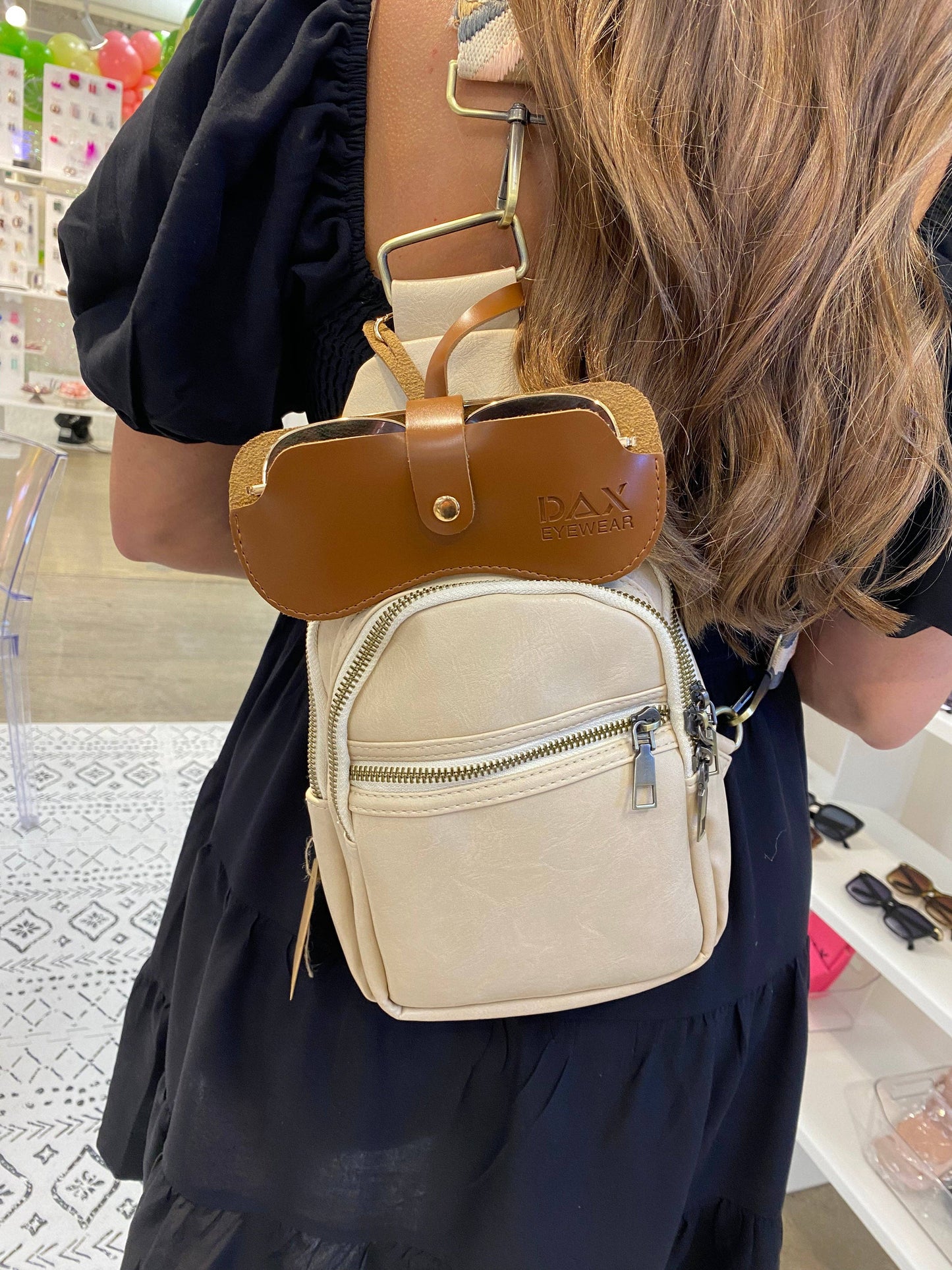 Eyewear Clutch: Beige