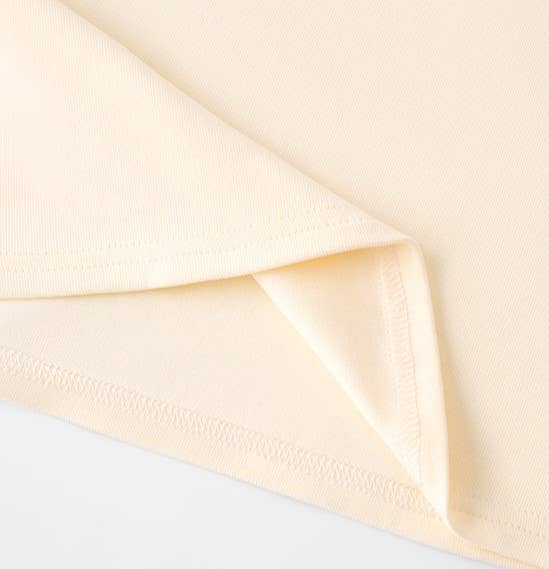 Beige Essential Crewneck Tee