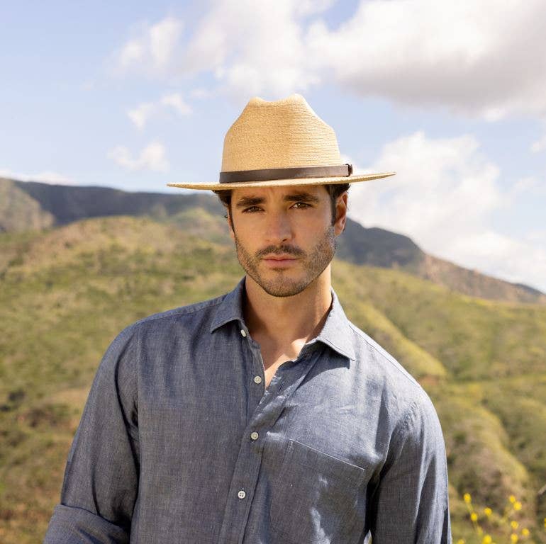 Open Road Mexican Palm Hat - Style Amarillo: Tan / LG