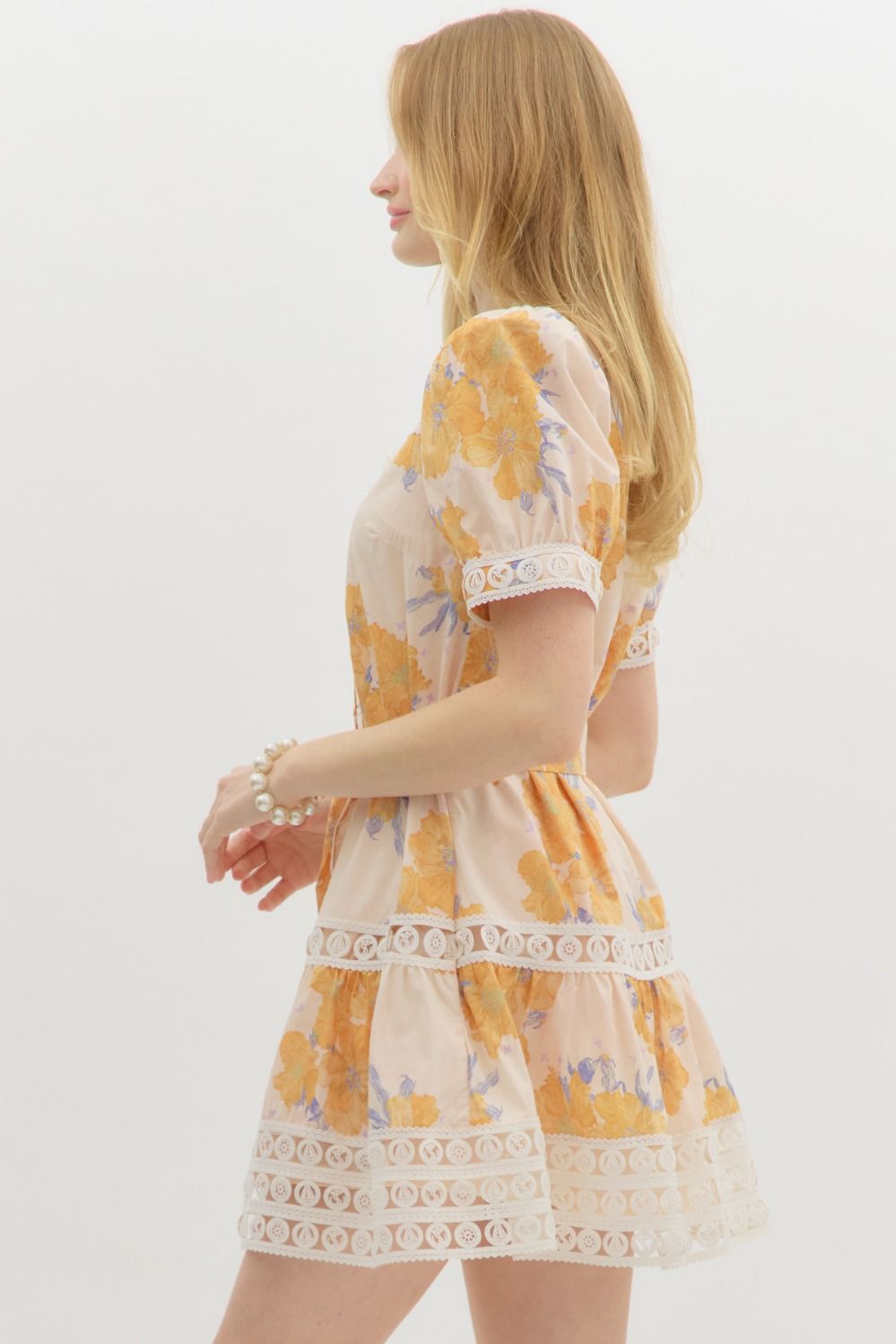 Marigold Medallion Mini Dress