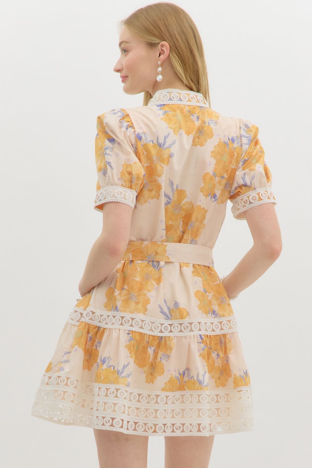 Marigold Medallion Mini Dress