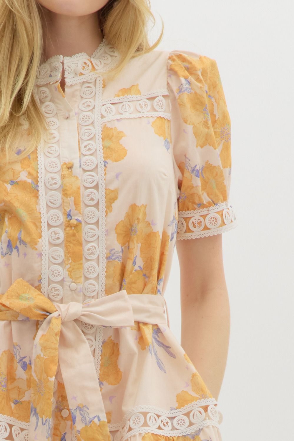 Marigold Medallion Mini Dress