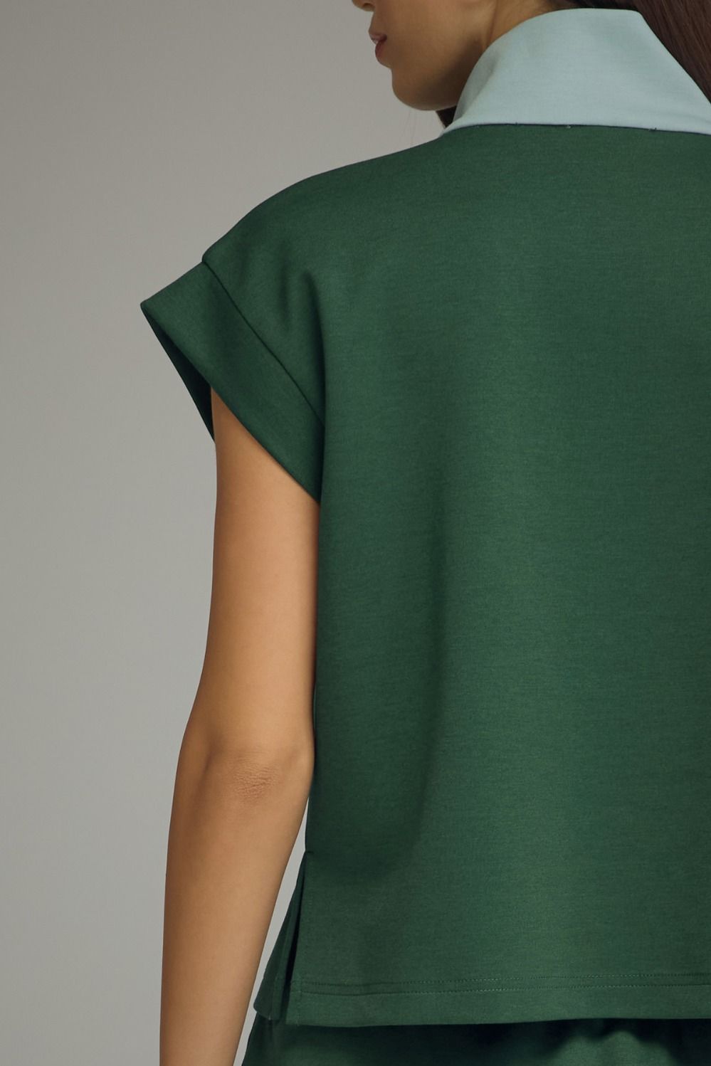Hunter Green Cap Sleeve Top