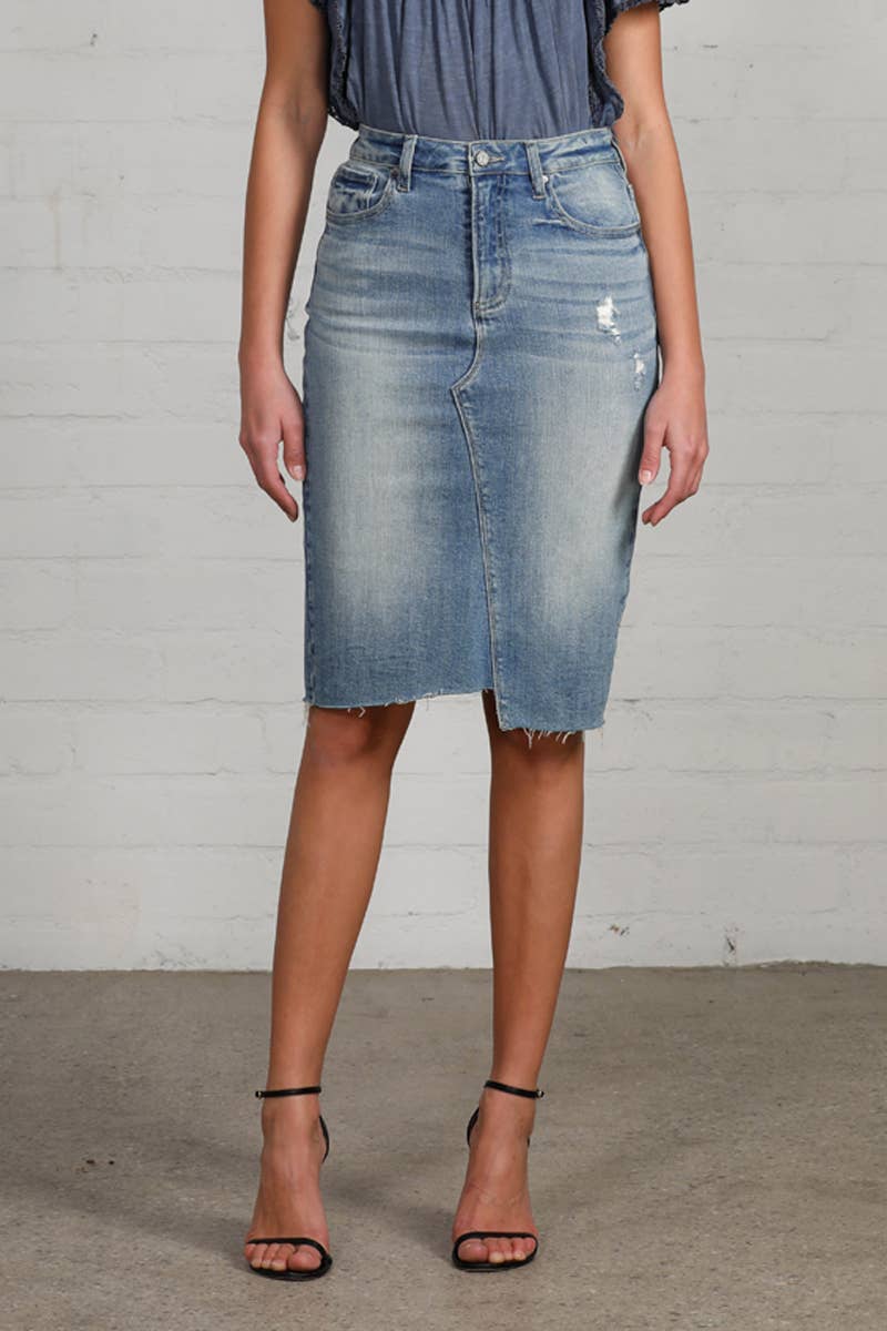 City Edge Denim Skirt