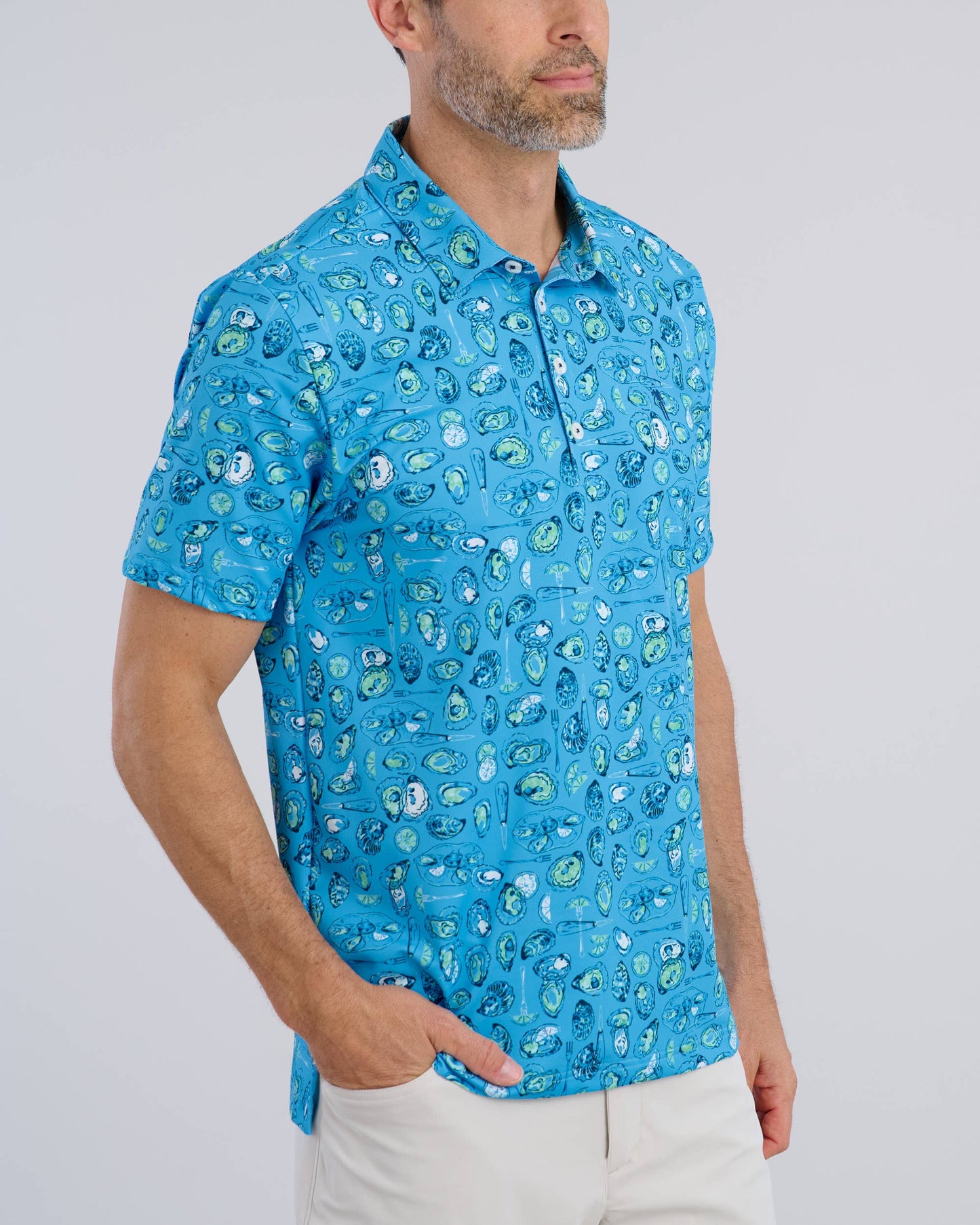 Zero Shucks Given Polo: Lt. Blue / M