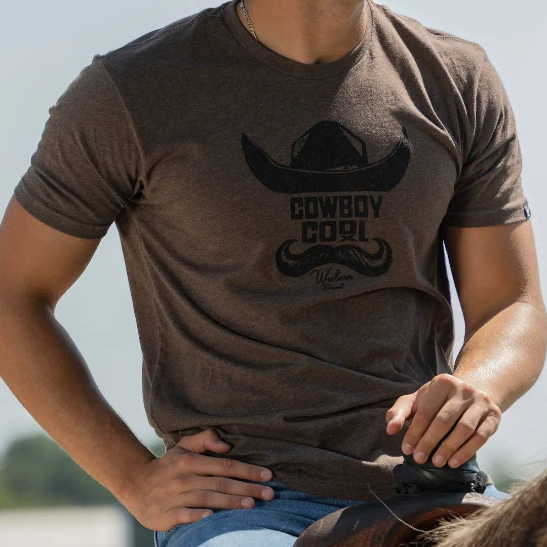 Brown Mustache Men's T-Shirt