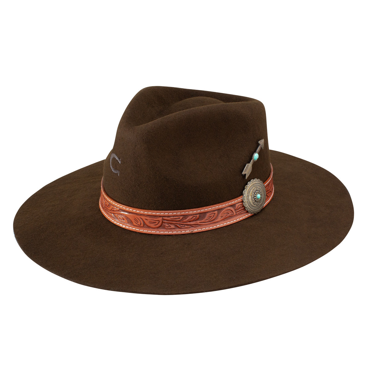 Charlie 1 Horse White Sands Chocolate Wool Hat