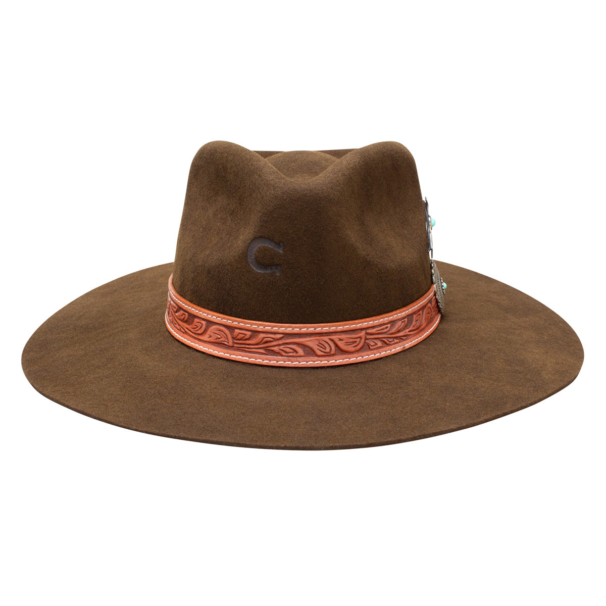 Charlie 1 Horse White Sands Chocolate Wool Hat