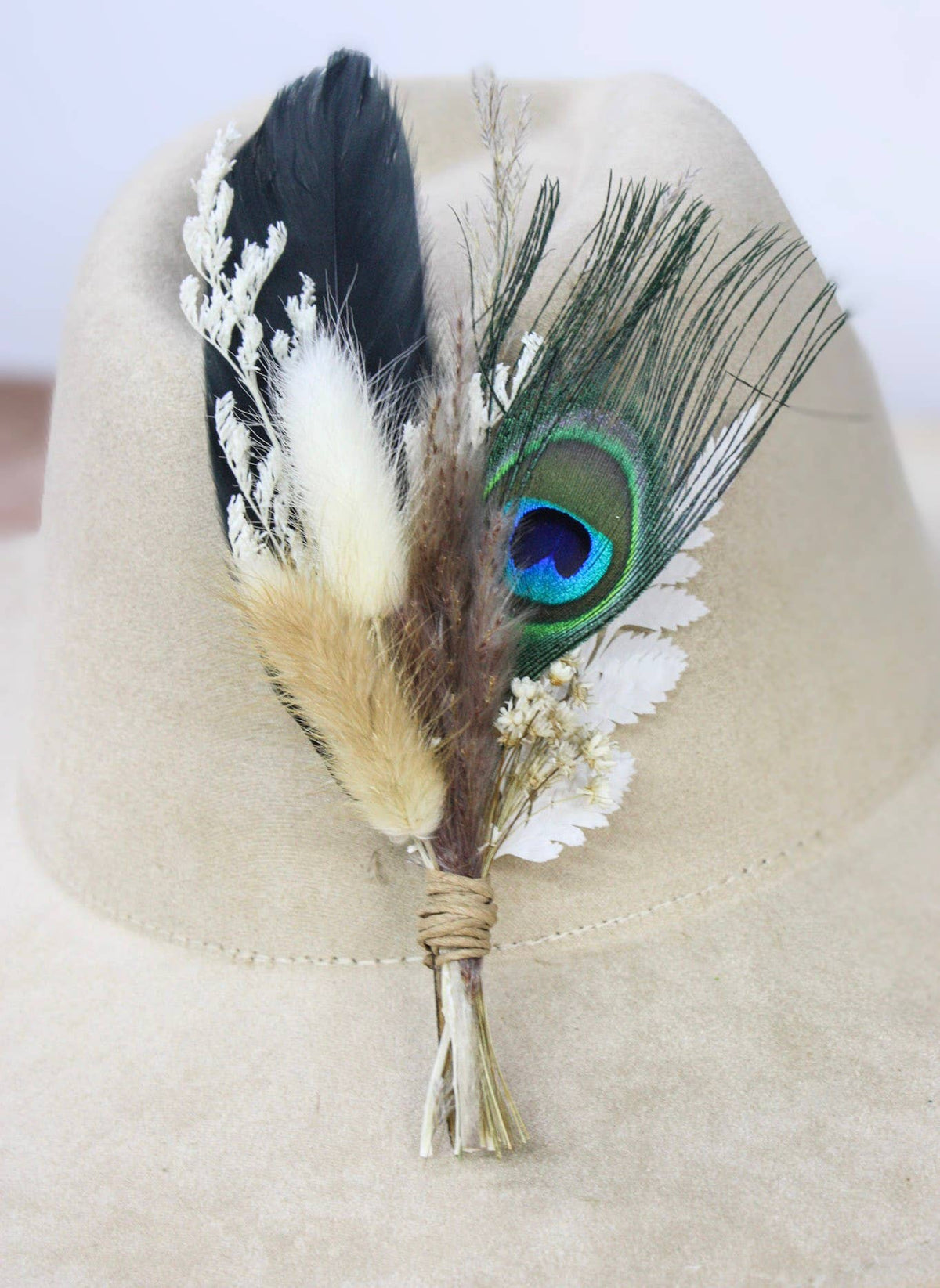Florals and Feathers Classic BrimBud Hat Pin