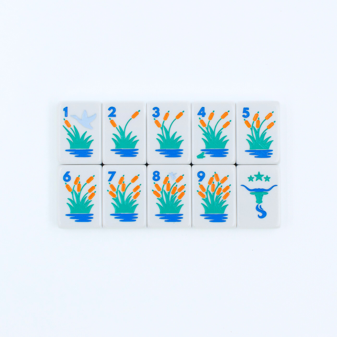THE TEXAS SERIES  |  Mesquite White Mahjong with Lone Star Flair