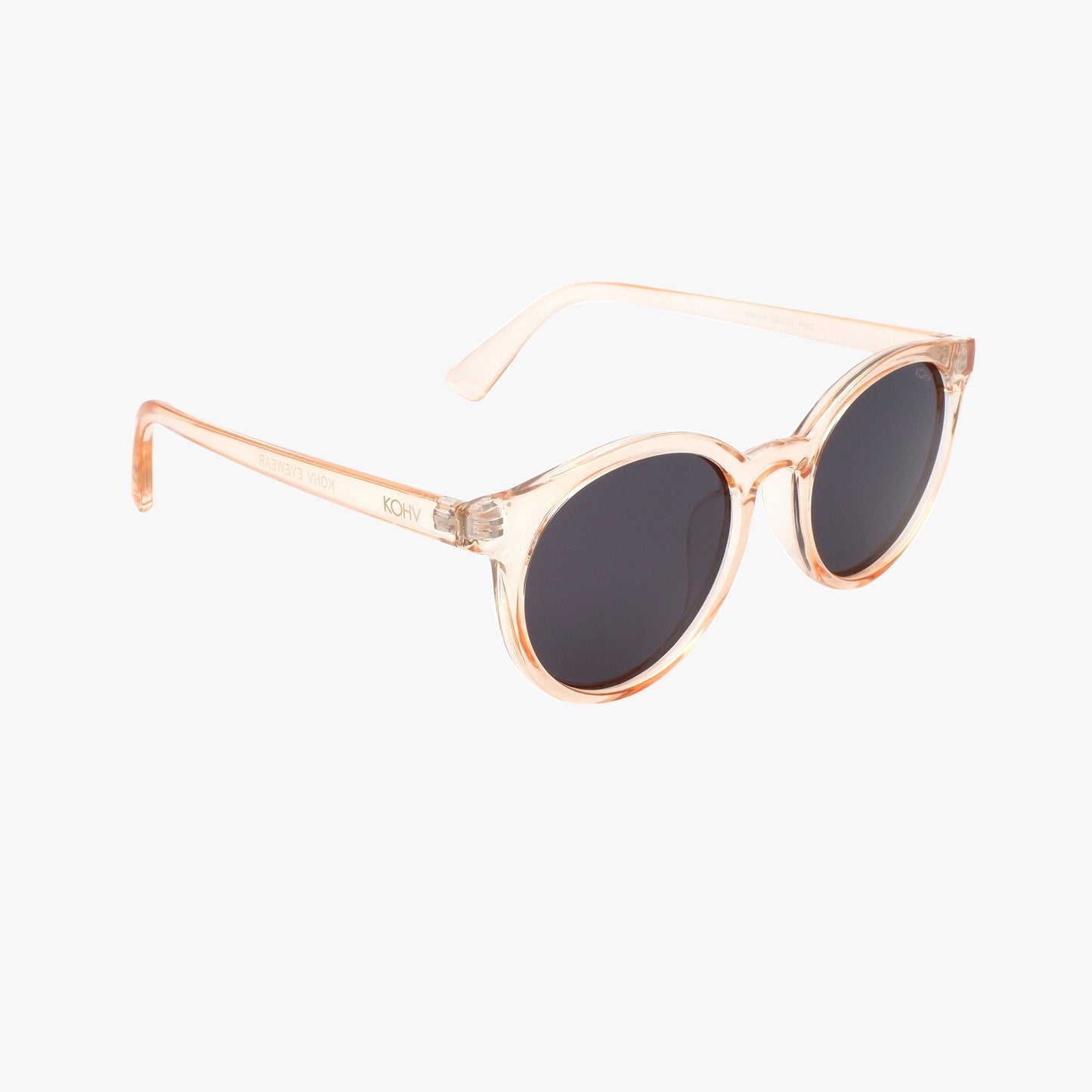 HERON BLUSH Polarized Round Fashion Sunglasses: Blush