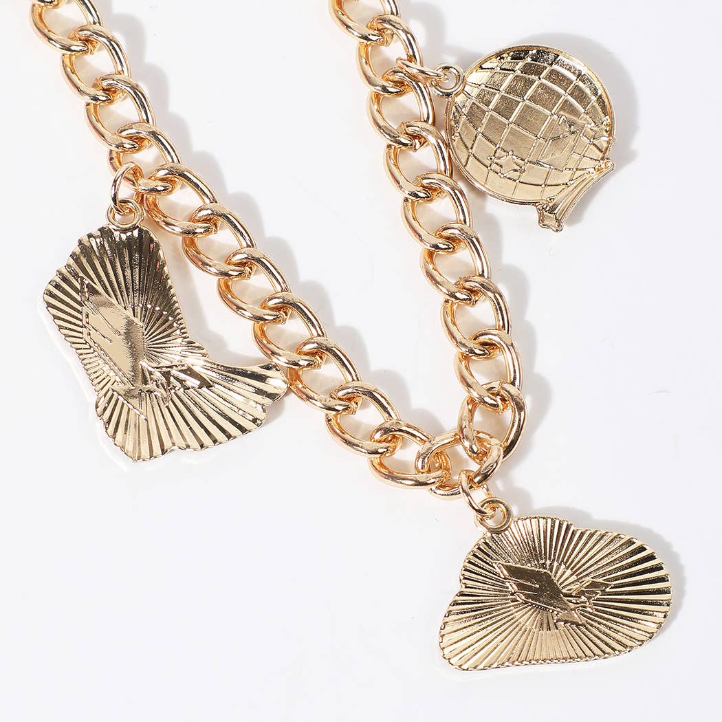 Western Cowboy Boots Hats Charm Trucker Hat Chain: DYC1869 / ONE SIZE