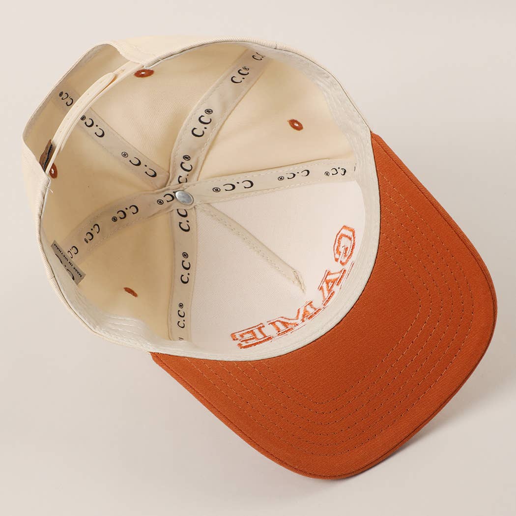 GAME DAY 3D Letter Embroidered Two-Tone Trucker Hat : BOR / ONE SIZE