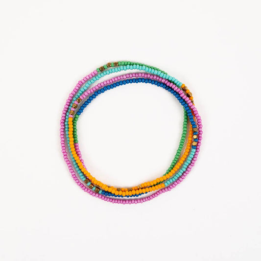 Beaded Stretch Necklace /Wrap Bracelet