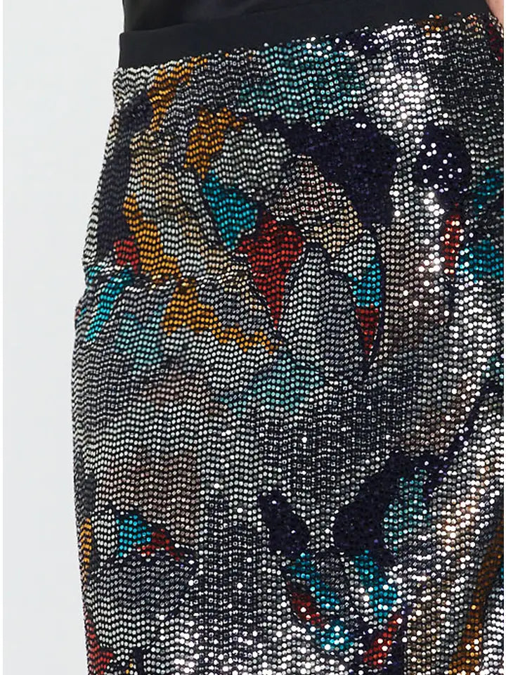 Metallic Sequin Skirt