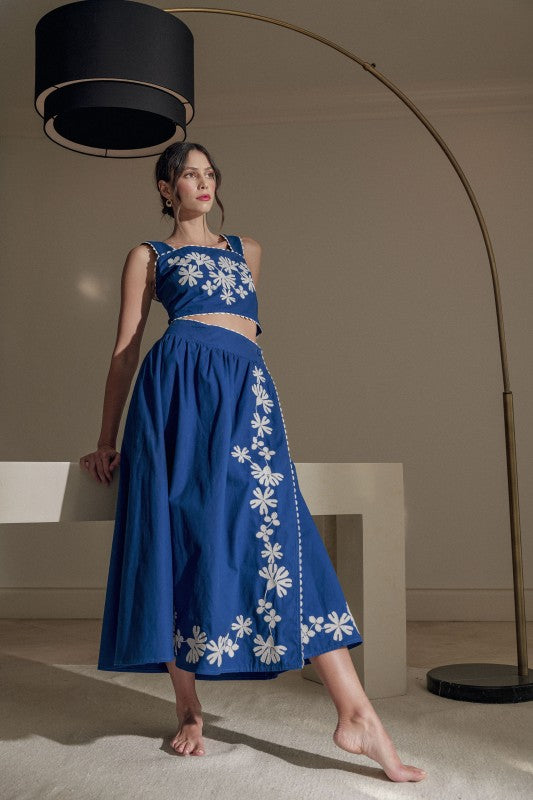 Daisy Dreams Embroidered Two-Piece Set