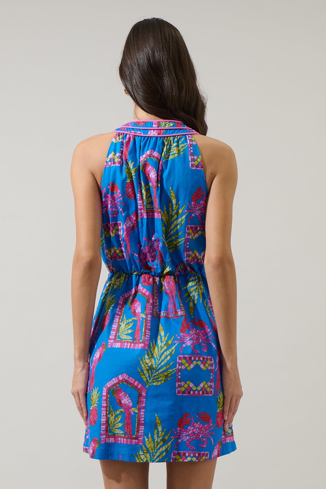 Bally Tropical  Sleeveless Mini Dress