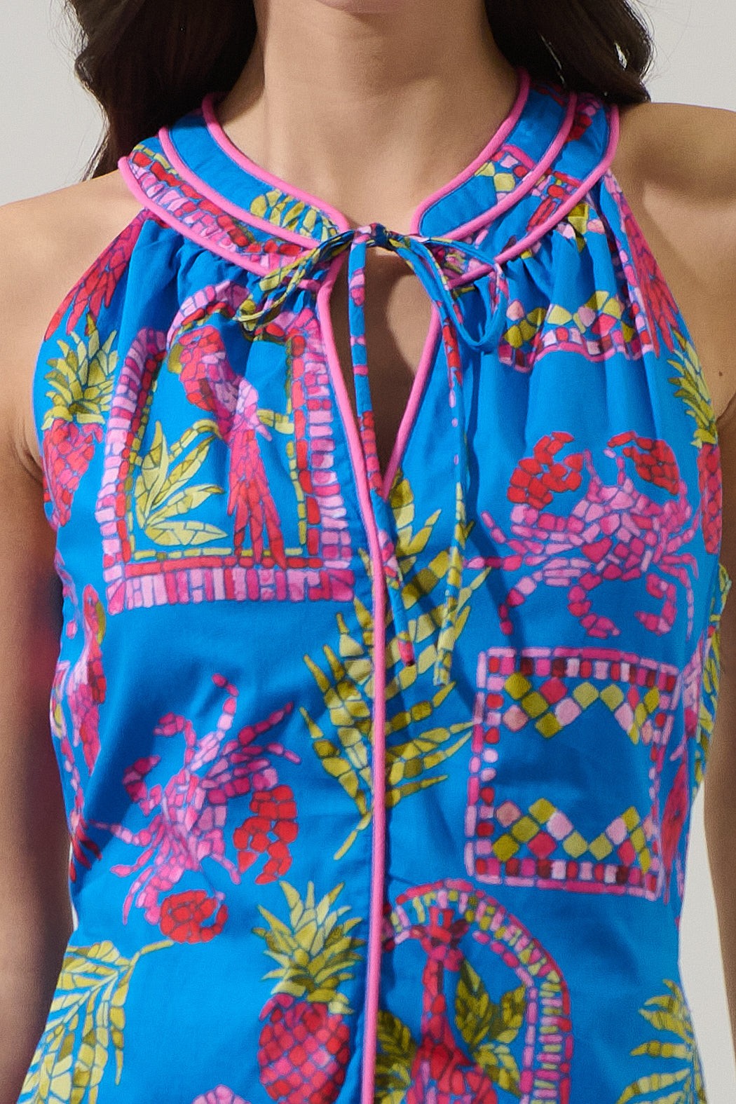 Bally Tropical  Sleeveless Mini Dress
