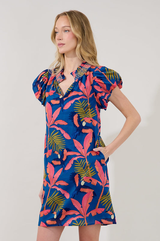 Vermina Tropical Shift Mini Dress