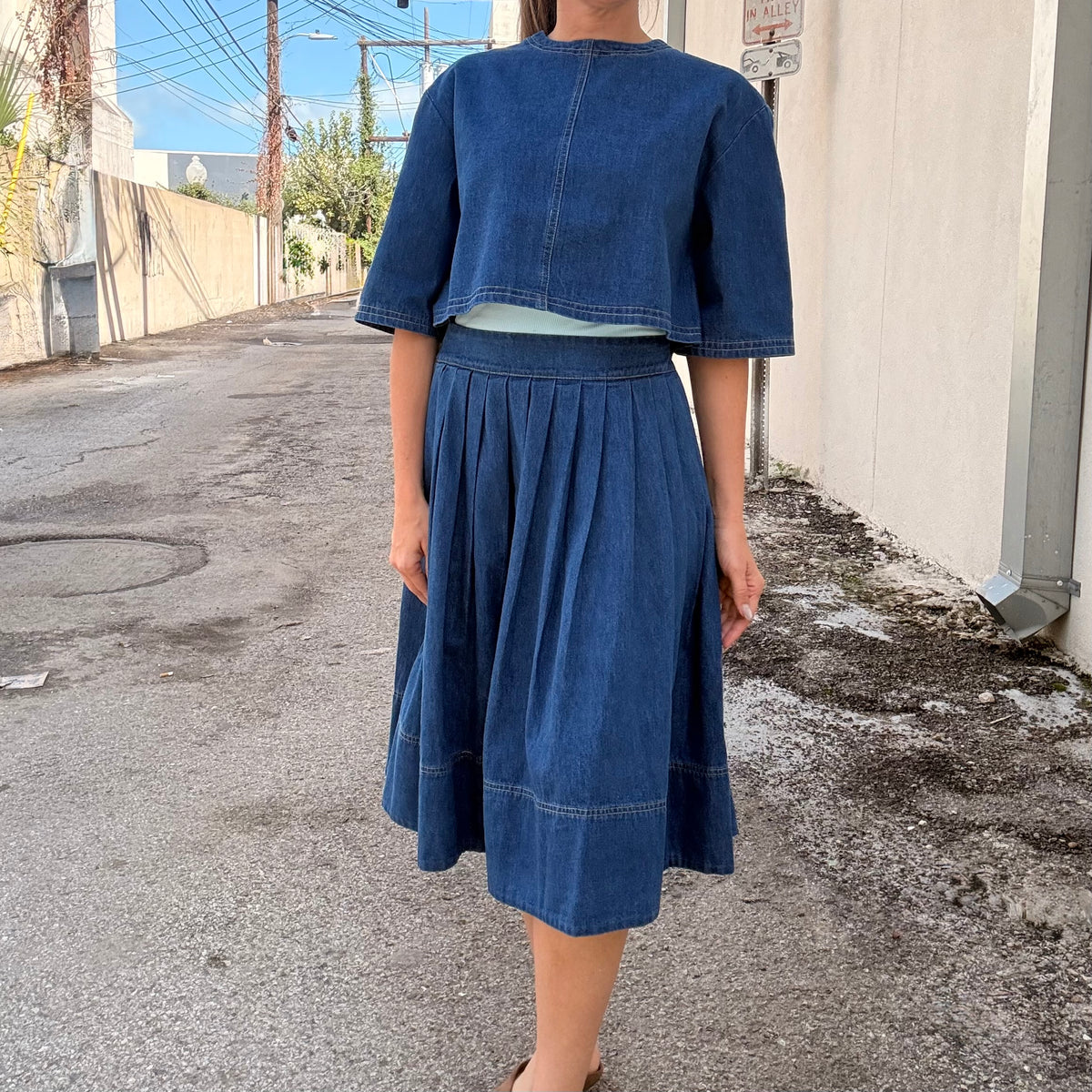 Blue Moon Denim Skirt (part of a set)