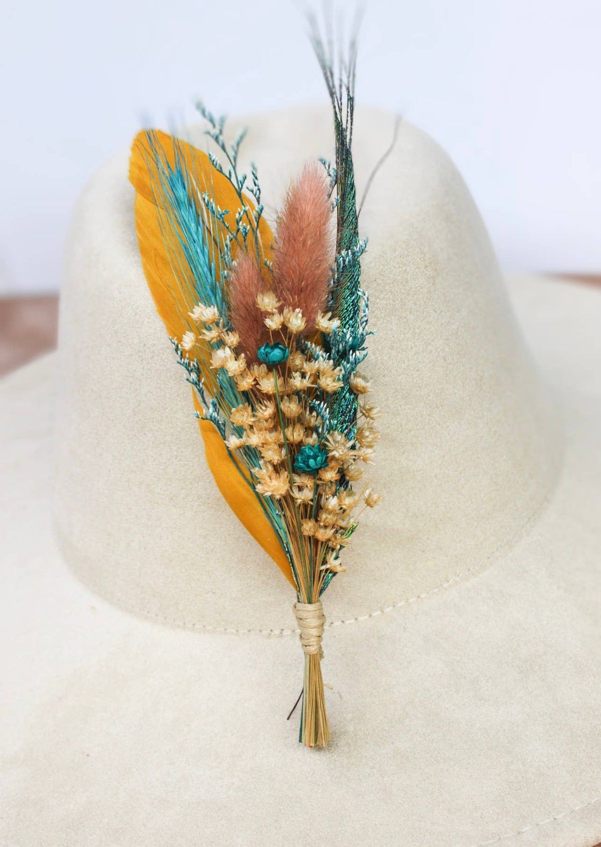 Florals and Feathers Classic BrimBud Hat Pin
