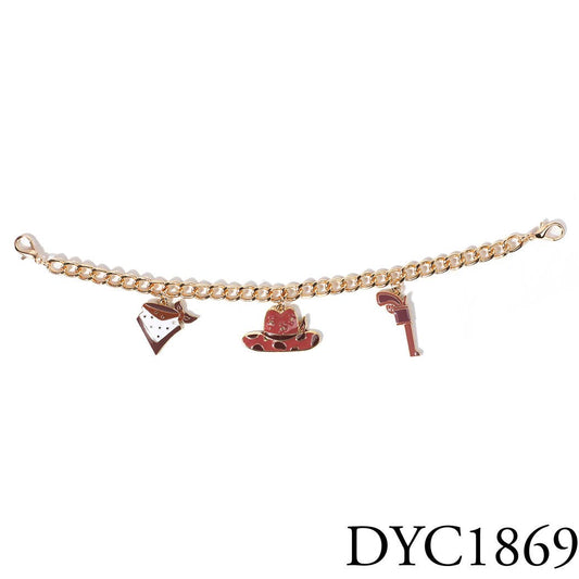 Western Cowboy Boots Hats Charm Trucker Hat Chain: DYC1869 / ONE SIZE
